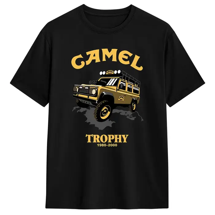 T-shirt Overland Car pour homme, en coton, col rond, manches courtes, style Harajuku, Vintage, pour 