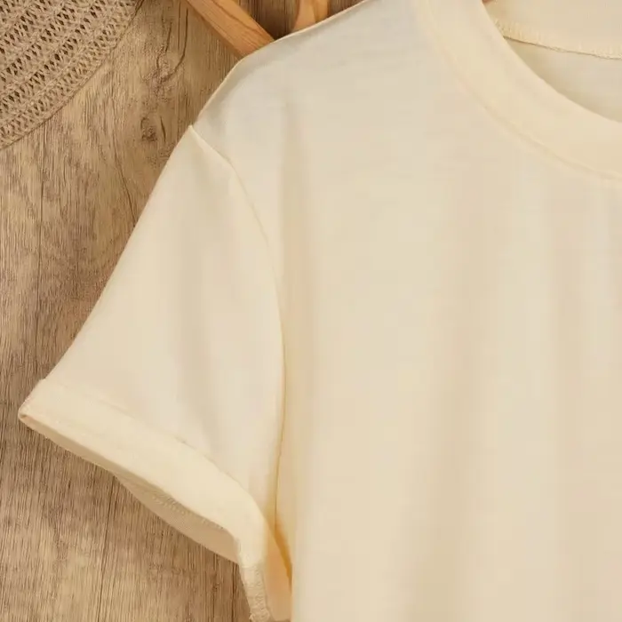 T-shirt décontracté d'été à manches courtes pour femme