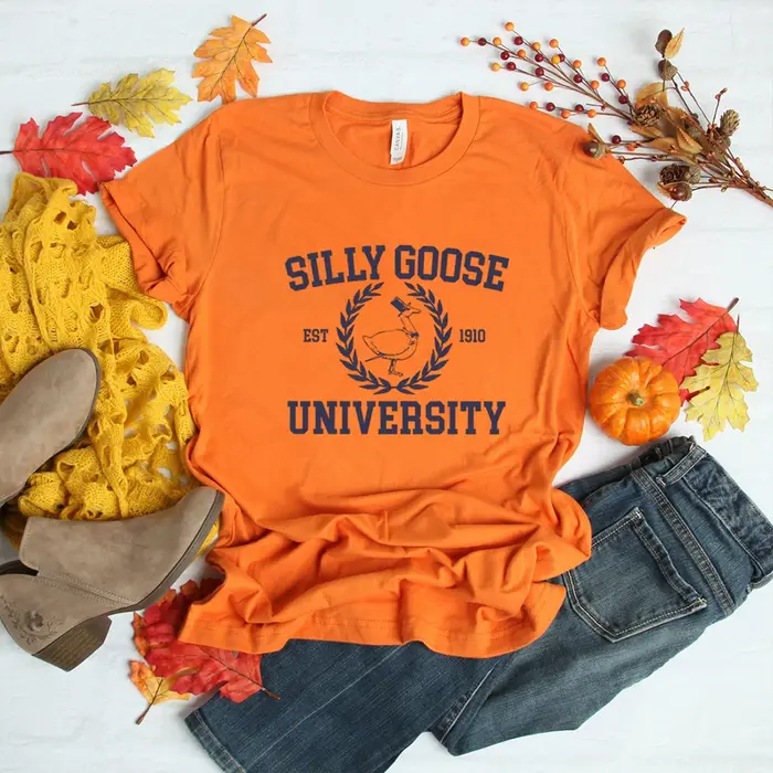 Silly Goose University T-shirt manches courtes unisexe
