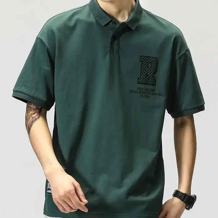 T-shirts amples avec lettres rétro américaines