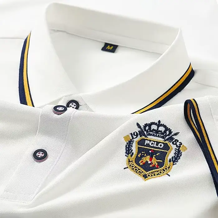 Polo brodé d'été pour hommes, T-Shirt à manches courtes, Design à revers, respirant, léger, Streetwe