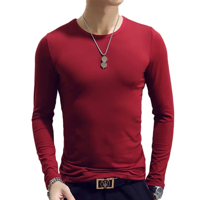T-shirt de tennis à manches longues pour hommes