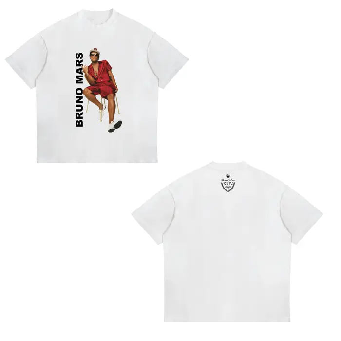 Bruno Mars The Romantic Tour T-shirt pour hommes et femmes