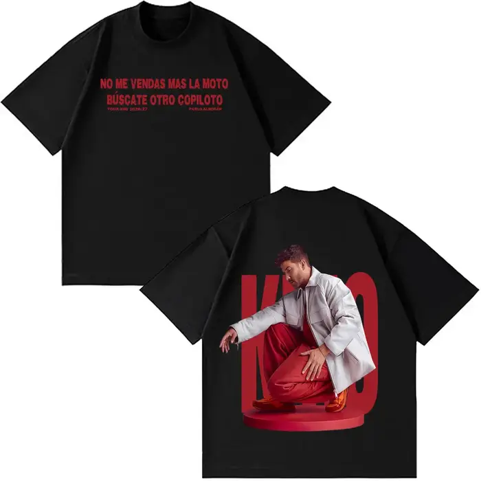 Singer Pablo Alborán Kmo Global Tour 2026-2027 Print T Shirt Men Women Hip-hop T-shirts Short-sleeve