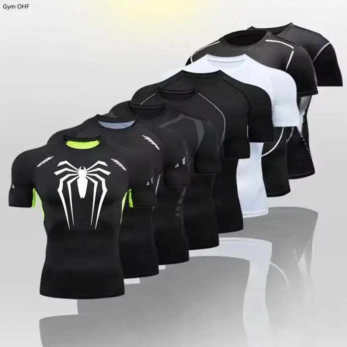 T-shirt de sport Spider pour homme