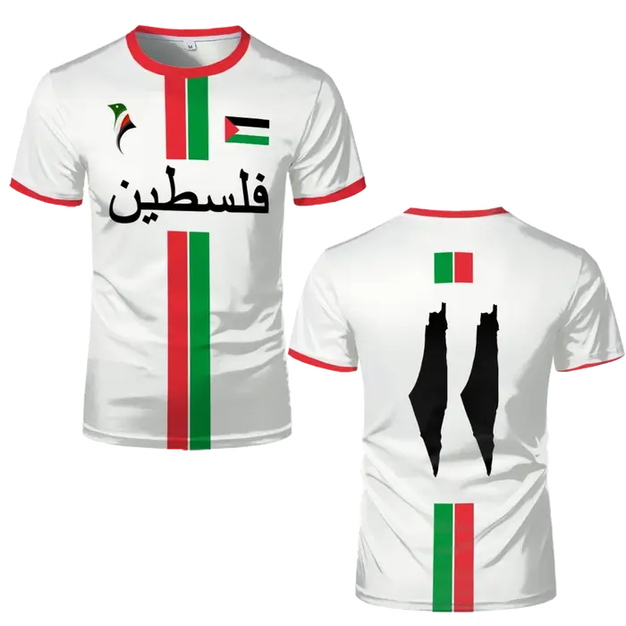 Nouveaux T-shirts de football Palestine 2026 – Maillots palestiniens d'été pour hommes et femmes, T-