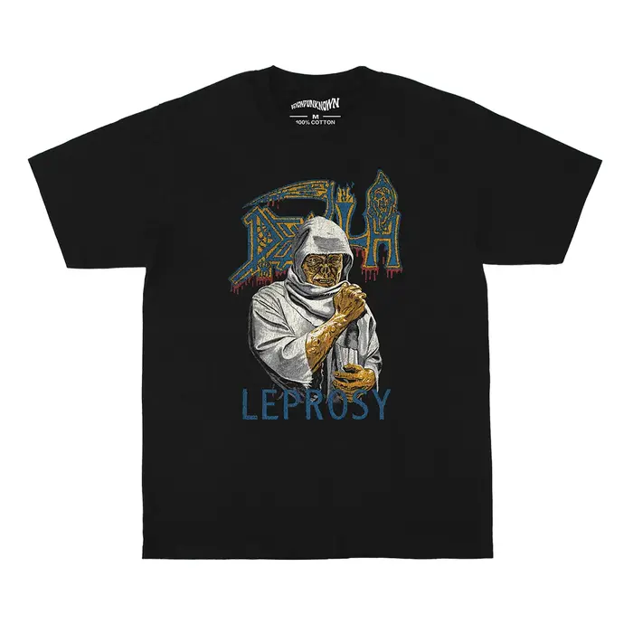Death Leprosy T-Shirt Mantas Chuck Schuldiner métal morbide ange nécrologie rétro lavé coton vêtemen
