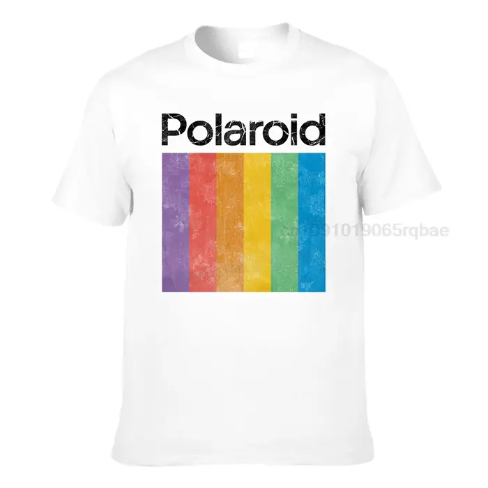 POLAROID t-shirt appareil Photo photographie instantanée rétro Vintage Logo Look années 70 80