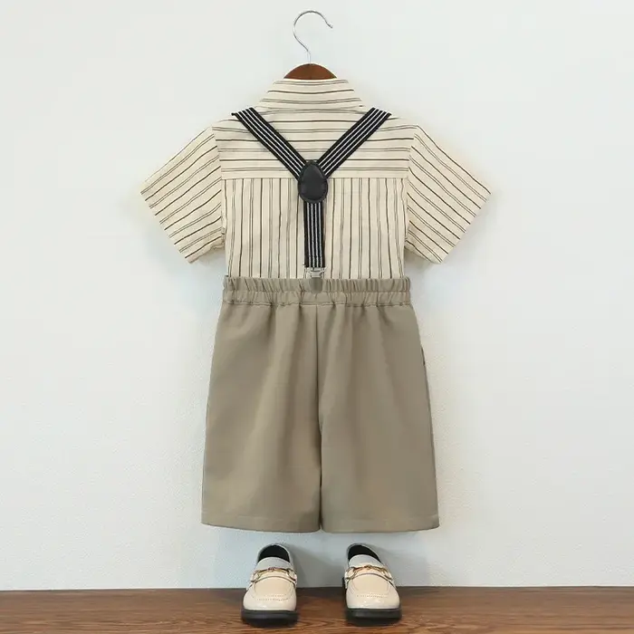 Ensemble chemise à manches courtes pour garçons