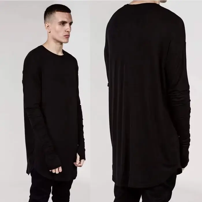 T-shirt à manches longues Hip Hop pour hommes