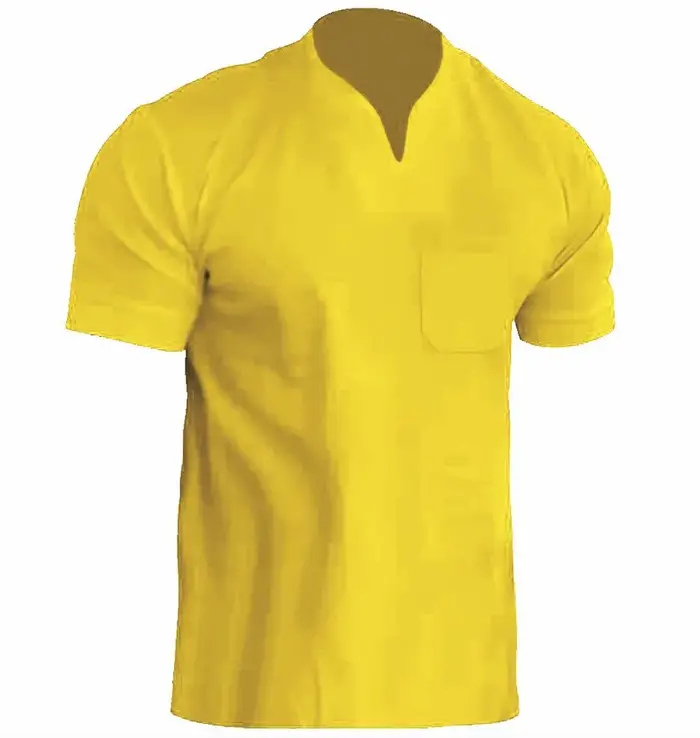 T-shirt homme 2026 décontracté fitness sport coton élastique avec poche manches courtes été col en V vêtements pour hommes