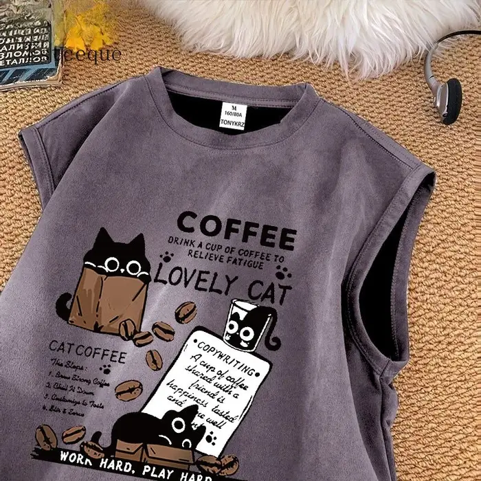 2025 café imprimé T-shirt pour hommes femmes