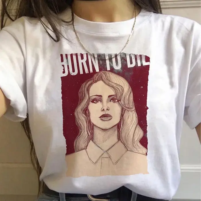 Lana Del Rey-T-shirt Harajuku pour femmes
