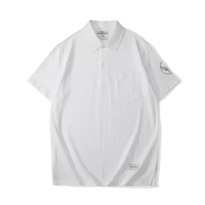 OKONKWO_200g POLO à manches courtes avec poche rétro_T-shirt
