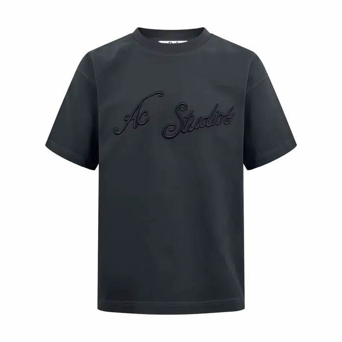 T-shirt unisexe en coton biologique avec logo brodé 3D
