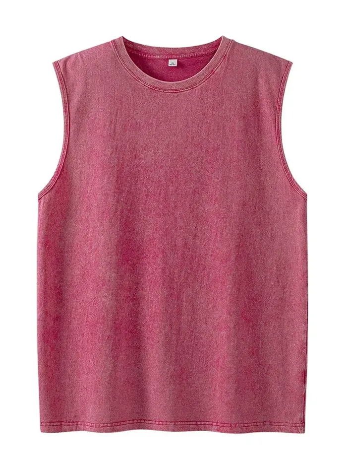 Débardeur Homme en Coton Lavé 230G
