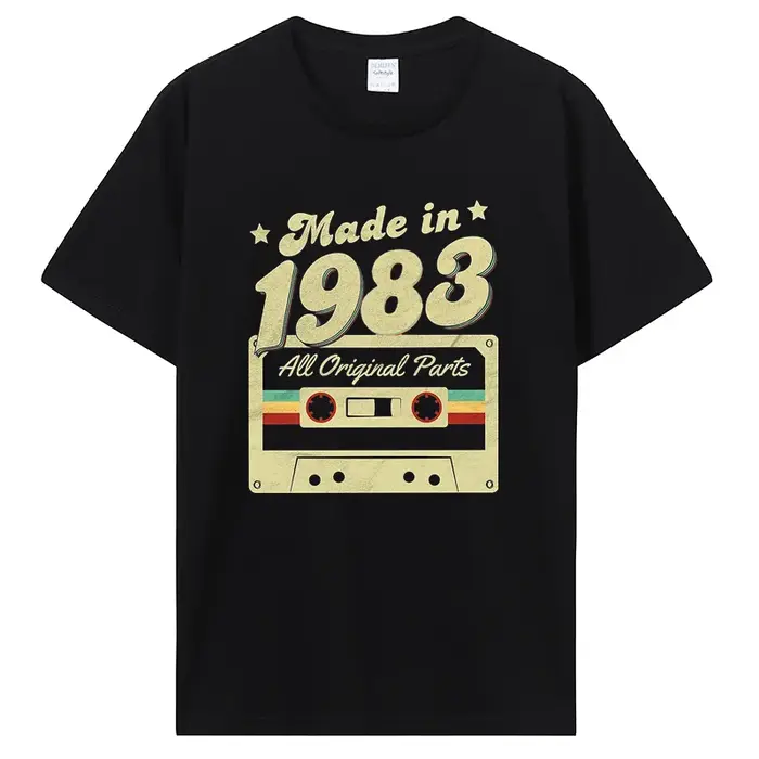 T-shirt graphique en coton pour hommes