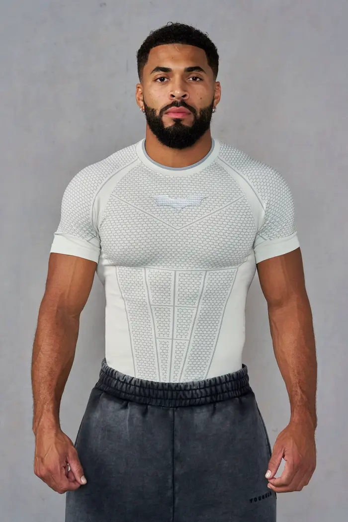 Été nouveau T-shirt serré pour hommes survêtement YA sport Fitness sensation de glace ajustement
