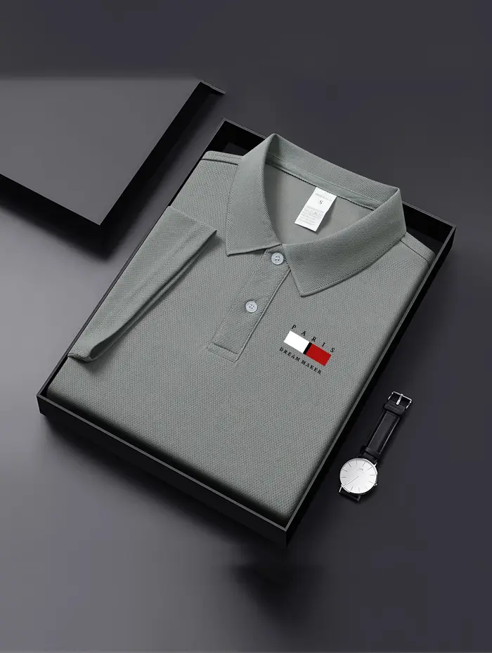 Polo respirant bleu marine pour homme