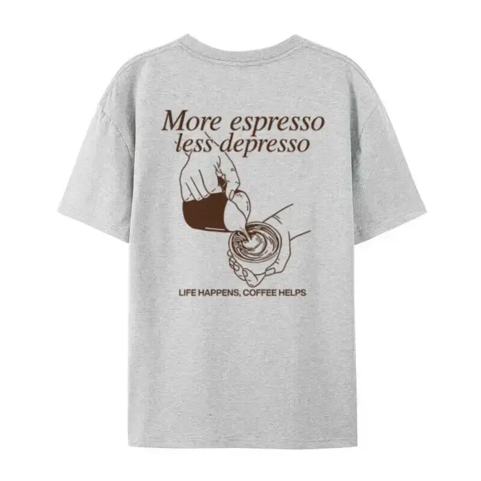Plus expresso drôle café T-Shirts mignon Barista graphique t-shirt ample mode Streetwear haut femmes