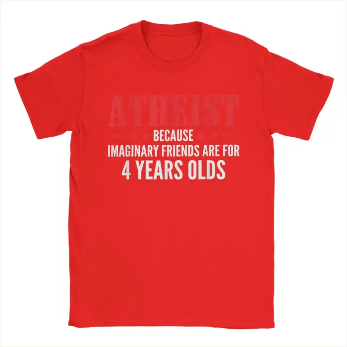 T-shirt athée amusant avec des amis imaginaires