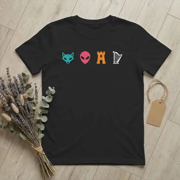 T-shirt drôle Spurs Fox&Alien&Castle&Harper pour hommes, en pur coton, col ras du cou, t-shirt de ba