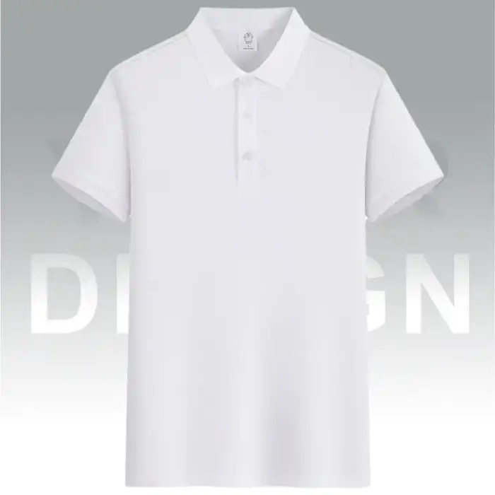 Polo à manches courtes personnalisable, logo d'entreprise imprimé, couleur unie, respirant, séchage 