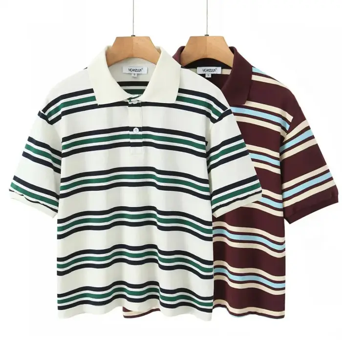 T-shirt ample à col polo