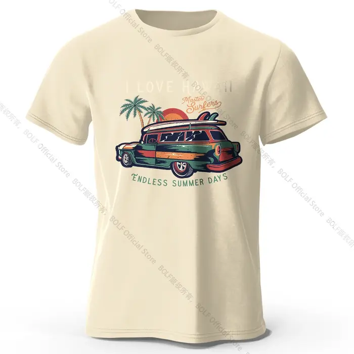 Vacances hawaïennes imprimé unisexe hommes femmes T-Shirt t-shirts hauts 100% coton Aloha fleur grap