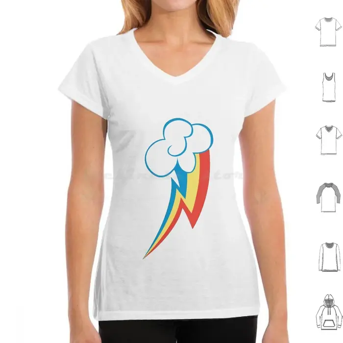 T-shirt Rainbow Dash Cm pour hommes