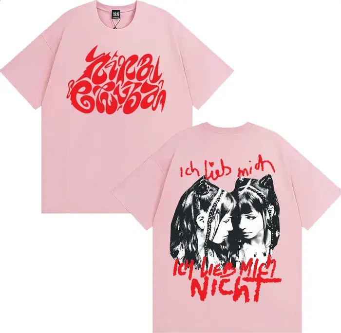 Ich Lieb Mich Nina Chuba 2025 Album Tour T-shirts hommes femmes vêtements Vintage mode