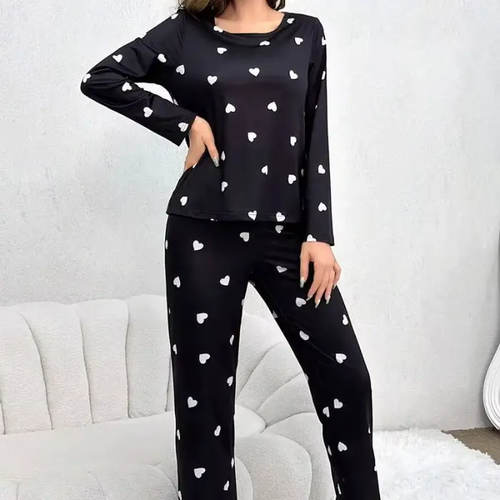 Ensemble de pyjamas College d'amour pour femmes