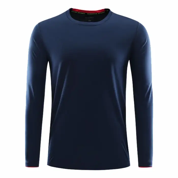 T-shirt de sport respirant à manches longues pour hommes