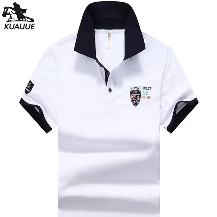 Polo décontracté à manches courtes pour homme