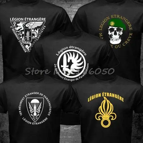 T-shirt en coton Swag des forces spéciales de la légion étrangère française pour hommes