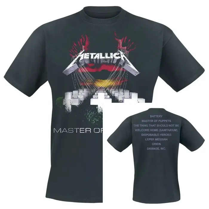 T-shirt graphique Metallica pour hommes et femmes