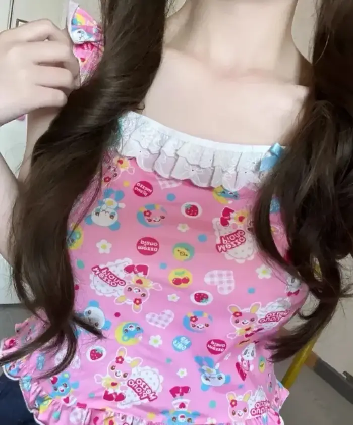 Débardeur japonais Kawaii Lolita pour femmes