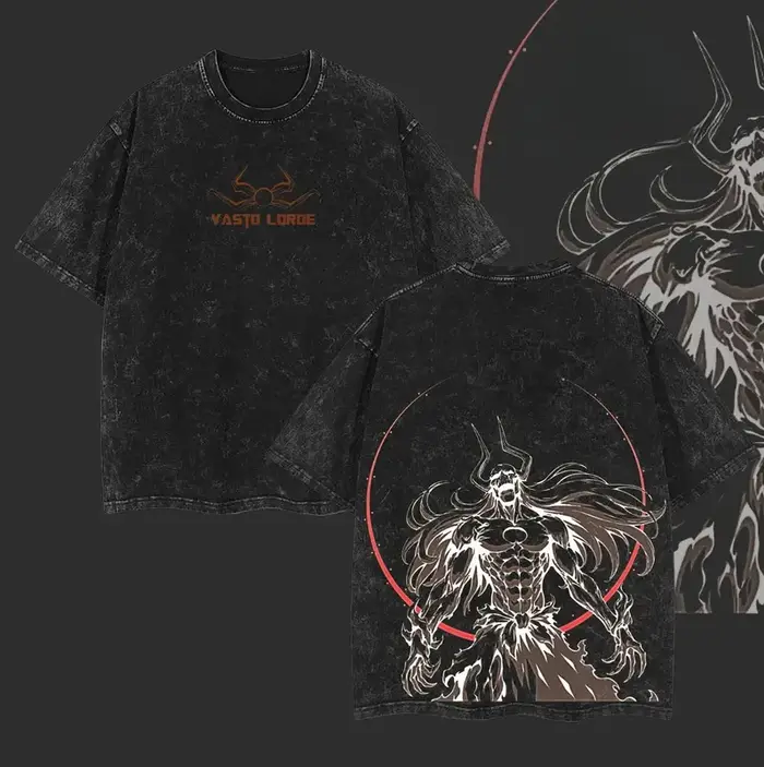 Anime eau de javel Kurosaki Ichigo graphique T-shirt hommes femmes lavé coton t-shirts Vintage vêtem