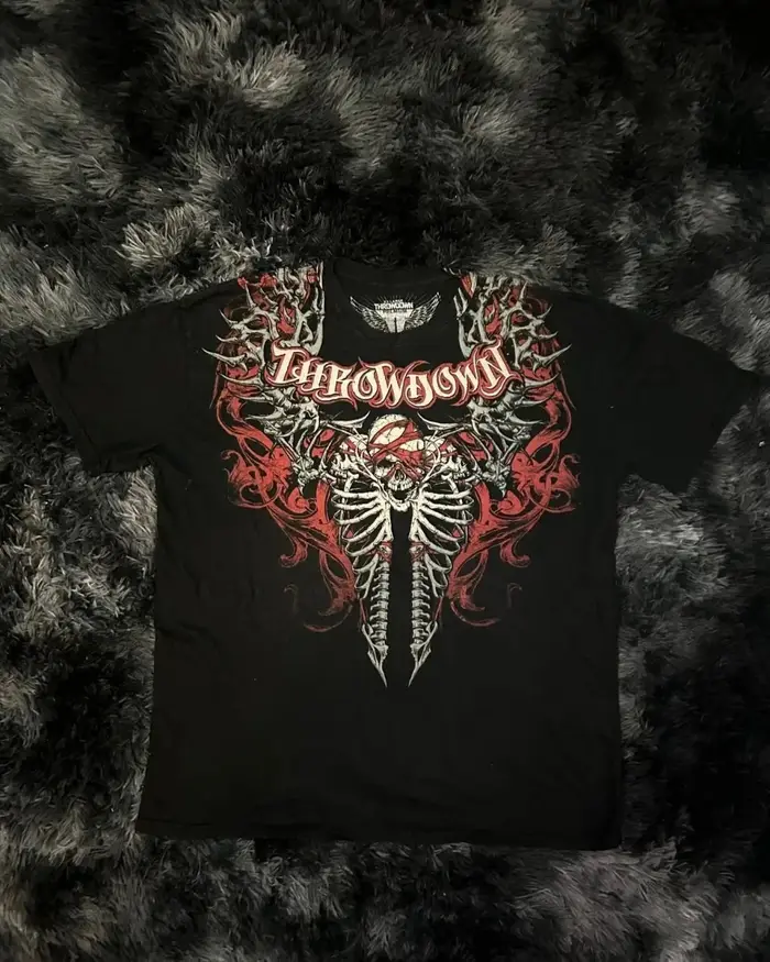 T-shirt homme été col rond doux et respirant imprimé gothique lettres