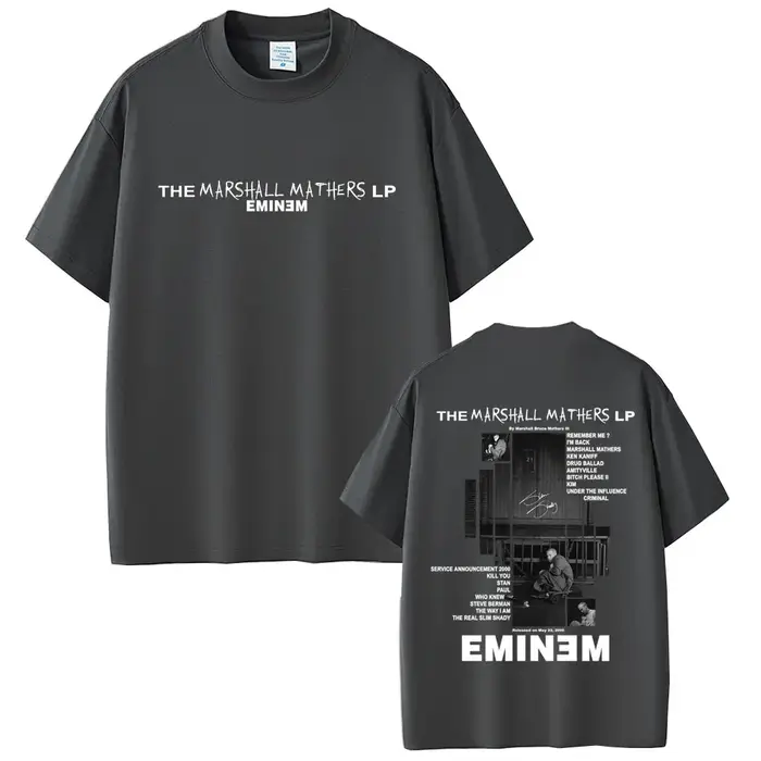Rappeur Eminem 2000 Album graphique T-shirt hommes femmes vêtements Hip Hop mode surdimensionné T-shirts