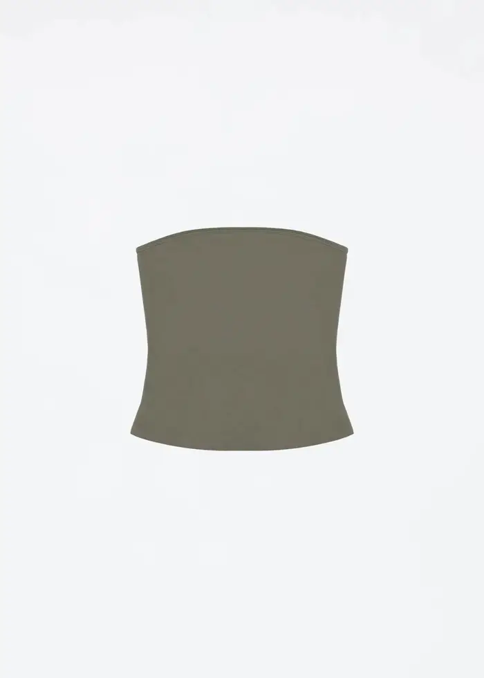 Tank Basic Strapless en tissu très extensible et doux pour la peau Kiko Same Top