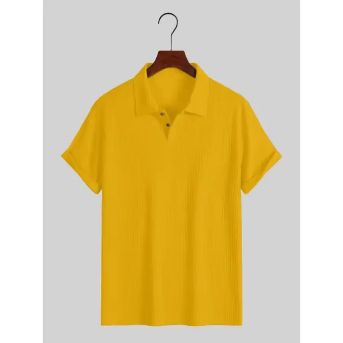 Polo en maille beige pour homme