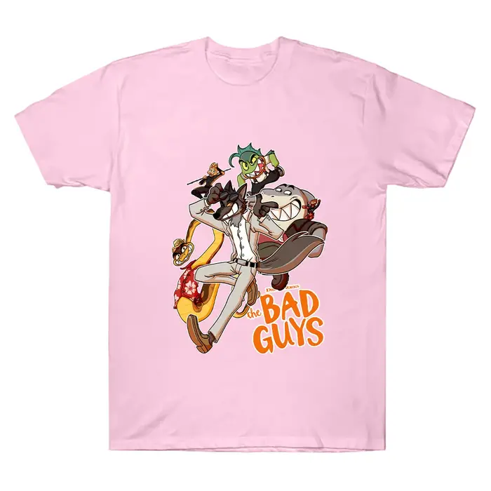 The Bad Guys 2 dessin animé imprimé t-shirts coton cadeau créatif t-shirt été femmes hommes à manches courtes ample respirant vêtements haut