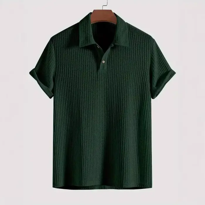 Polo en maille beige pour homme