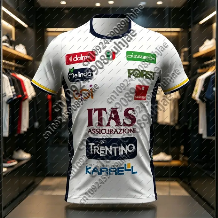 Nouvelle Arrivée Style Italien T-shirt de Volleyball Imprimé 3D Décontracté Sportif Maillot Domicile Extérieur Adulte Enfant Unisexe Hauts Assortis Famille