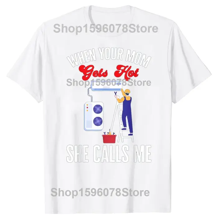 Drôle technicien de cvc maman blague Tech graphique T-shirts hommes femmes mode t-shirt décontracté 100% coton ample