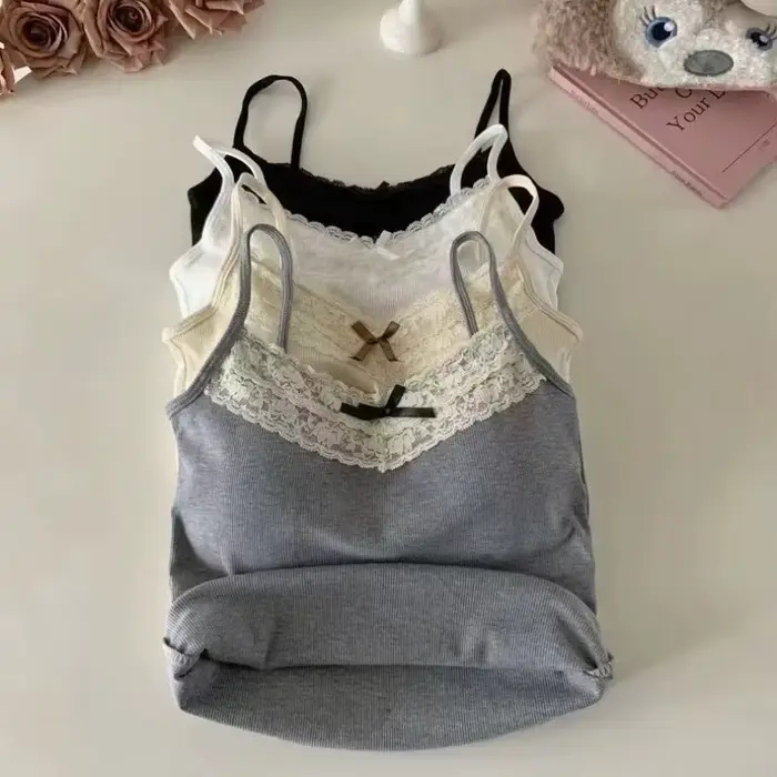 Crop Top en Dentelle pour Femme