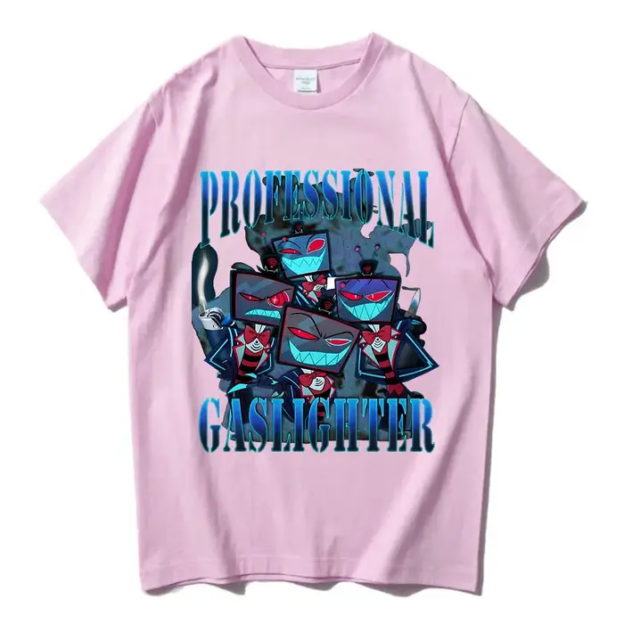 Helluva Boss Hazbinhotel VOX T-shirt imprimé Hip Hop unisexe Streetwear à manches courtes en vrac mâle coton t-shirts