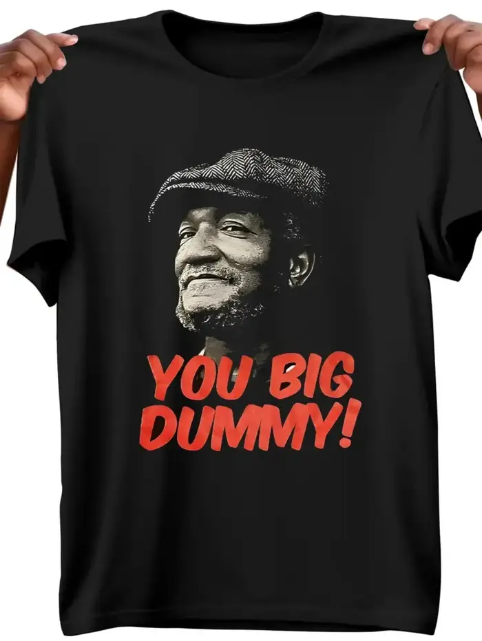 T-shirt pour hommes YOU BIG DUMMY! T-shirt graphique monochrome noir