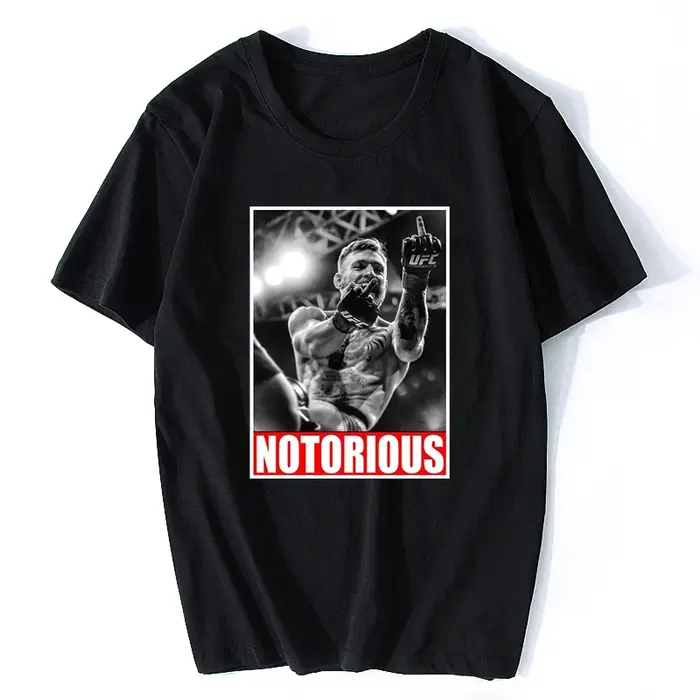 Conor McGregor notoire hommes Fan T-shirt Design drôle noir mode Streetwear T-shirt Cool chemise Hom
